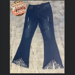 Fringe bell bottoms